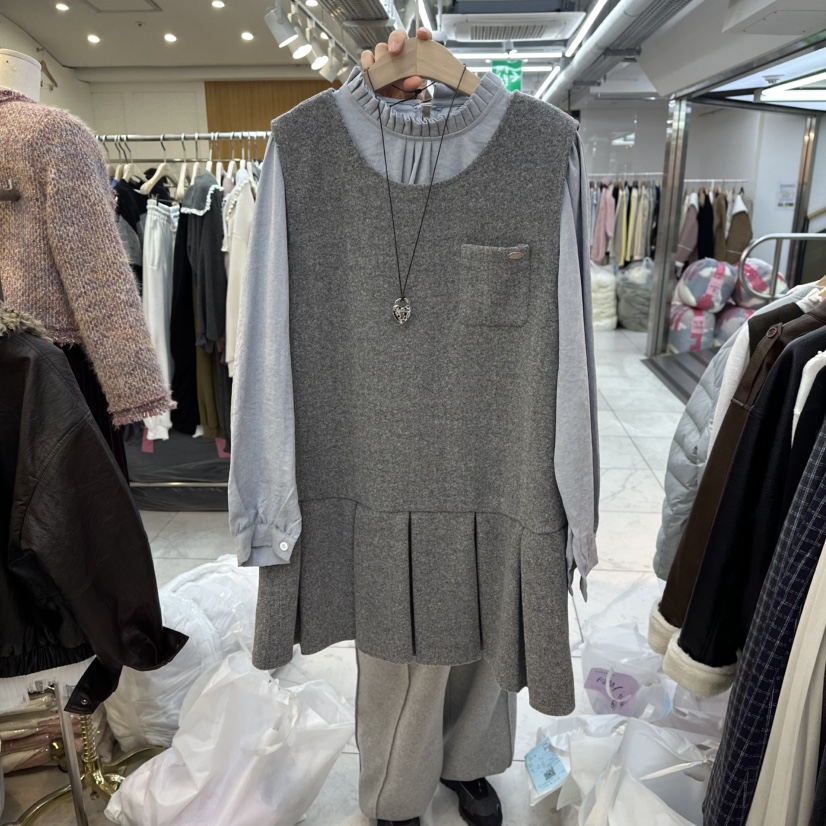 LULULALLA韓國代購㊣女士新品職業時尚熱賣25秋冬休閑真品套裝LULULALLA套裝圖色1