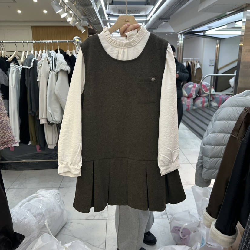 LULULALLA韓國代購㊣女士新品職業時尚熱賣25秋冬休閑真品套裝LULULALLA套裝圖色2