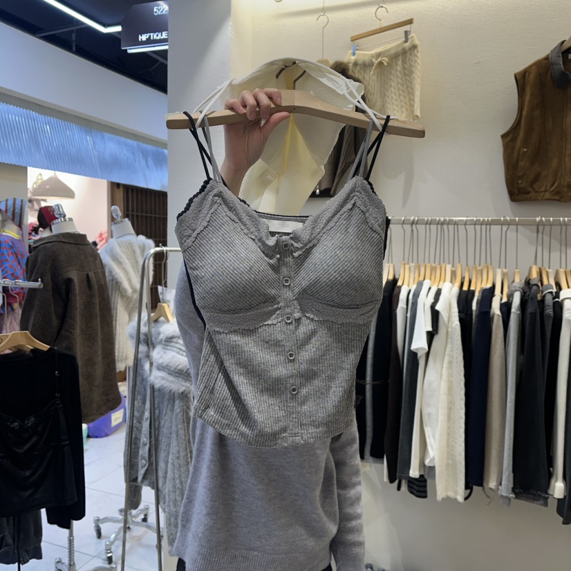 HIPTIQUE東大門㊣實拍女士新品推薦時尚人氣25秋冬吊帶背心HIPTIQUE吊帶/背心圖色2