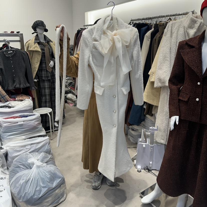 SENSIBLE-S韓國代購㊣女士新款25秋冬休閑推薦真品中長款大衣SENSIBLE中長款大衣圖色1