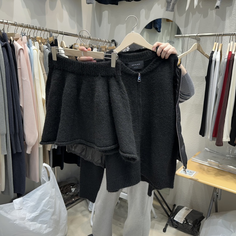 HOT PLACE東大門㊣直郵女裝新款人氣休閑25秋冬職業套裝拉鏈HOT PLACE_ISSUE/DREAM GIRIS套裝圖色3