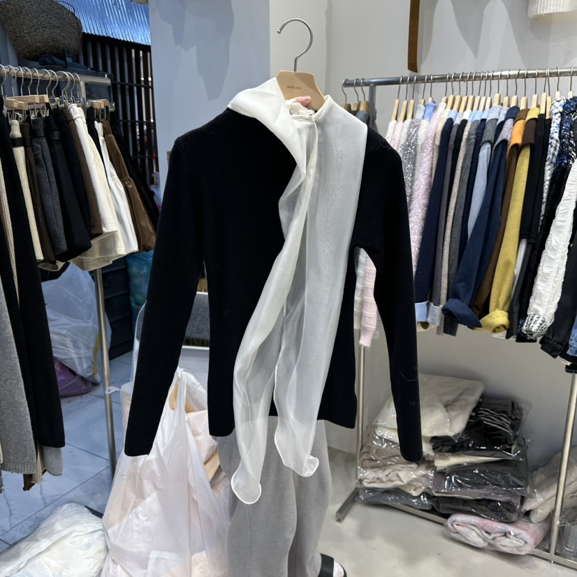 HOT PLACE韓國代購㊣女裝新品熱賣人氣時尚真品職業針織衫HOT PLACE_ISSUE/DREAM GIRIS針織衫圖色4