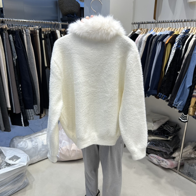 HOT PLACE韓國直郵㊣女裝新品休閑真品人氣推薦25秋冬毛衣拉鏈HOT PLACE_ISSUE/DREAM GIRIS毛衣