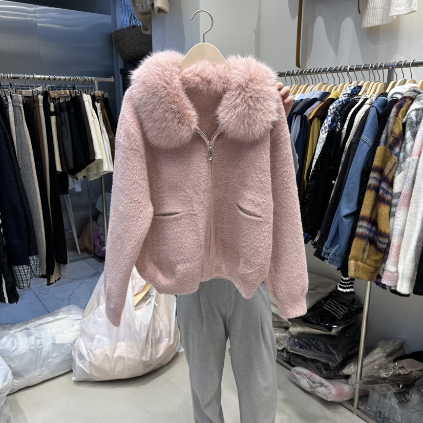 HOT PLACE韓國直郵㊣女裝新品休閑真品人氣推薦25秋冬毛衣拉鏈HOT PLACE_ISSUE/DREAM GIRIS毛衣圖色2