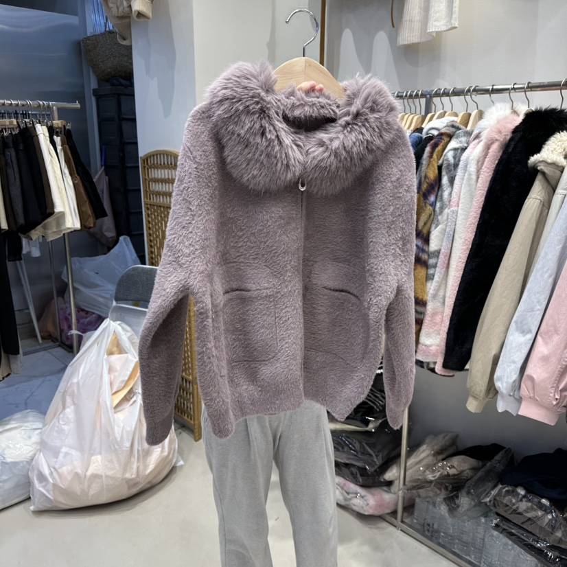 HOT PLACE韓國直郵㊣女裝新品休閑真品人氣推薦25秋冬毛衣拉鏈HOT PLACE_ISSUE/DREAM GIRIS毛衣圖色3