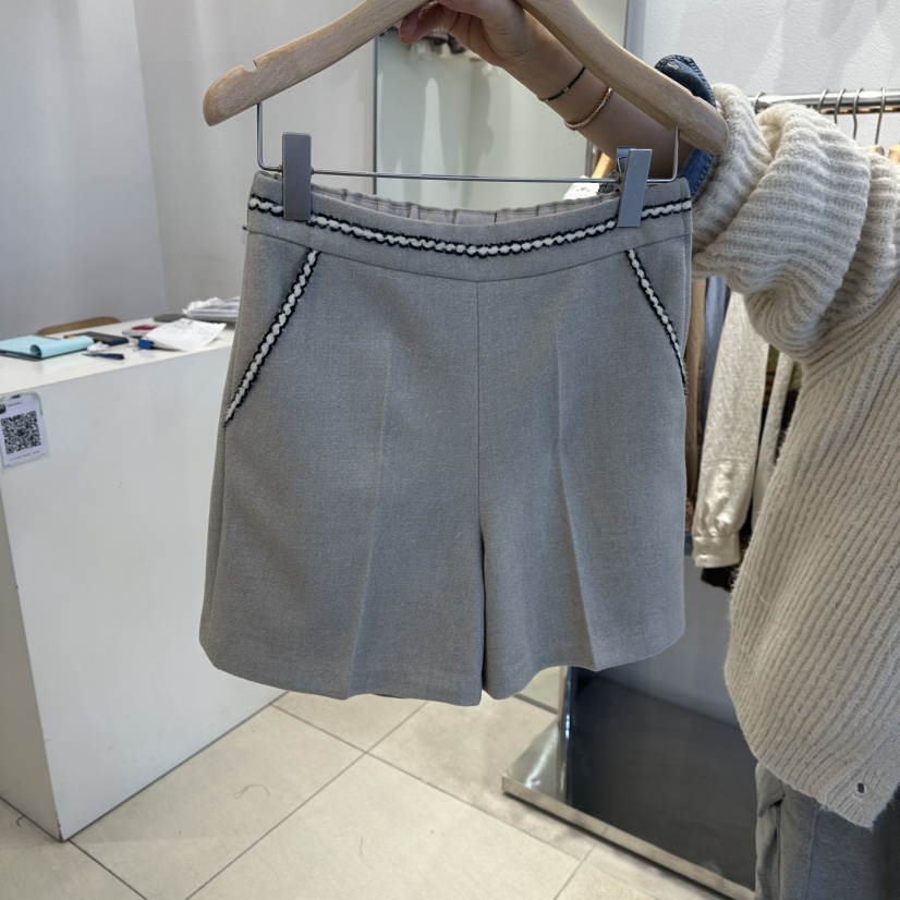 2nd B-S東大門㊣直郵女裝新品熱賣休閑25秋冬真品職業短褲2nd B-S短褲圖色1