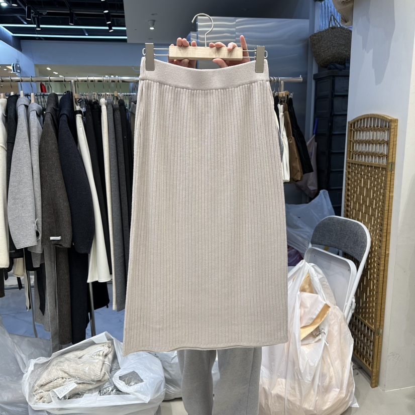 HOT PLACE韓國代購㊣女士新款推薦真品人氣時尚職業休閑長裙HOT PLACE_ISSUE/DREAM GIRIS長裙圖色2米色