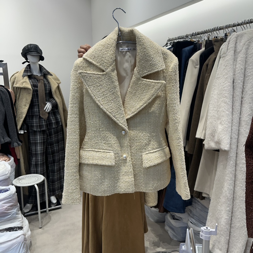 SENSIBLE-S東大門㊣直郵女裝新品25秋冬休閑職業人氣推薦夾克SENSIBLE夾克圖色2