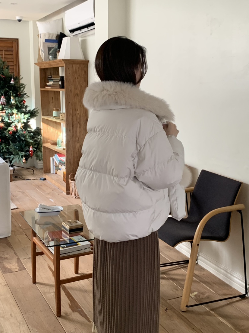 ONE MONE東大門㊣實拍女士新款時尚人氣熱賣職業短款羽絨服絨ONE MONE短款羽絨服