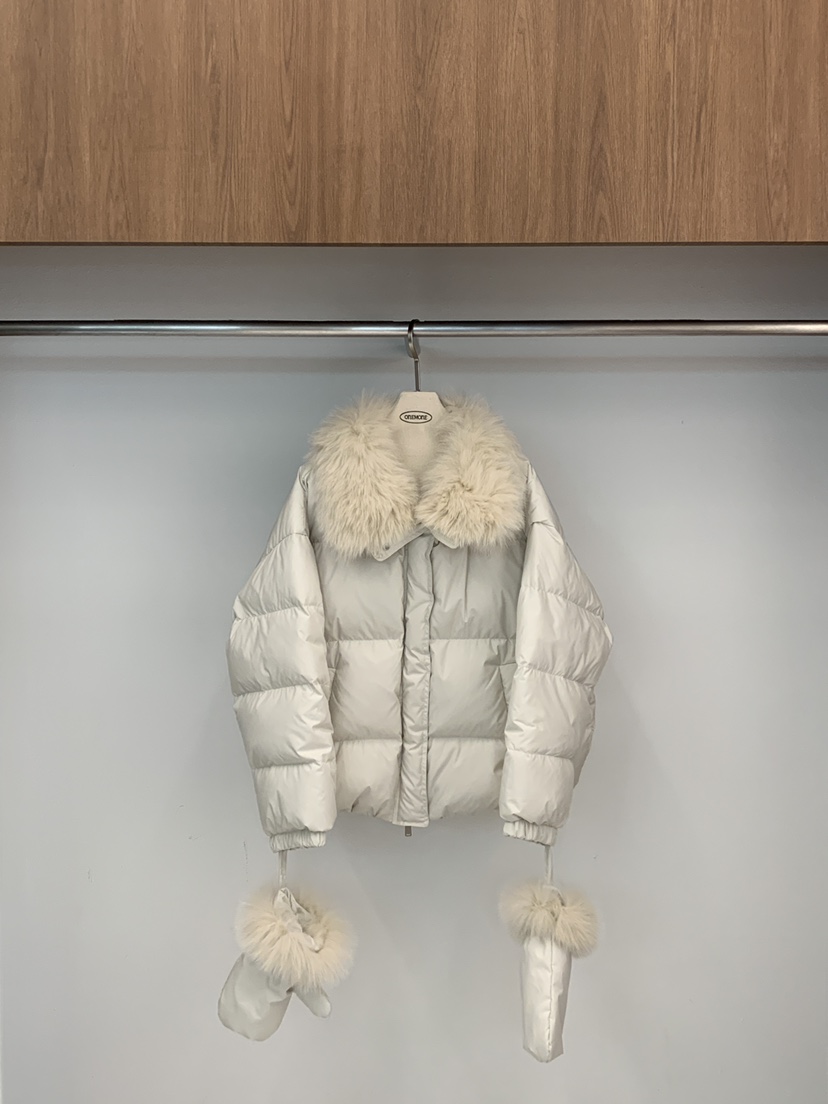 ONE MONE東大門㊣實拍女士新款時尚人氣熱賣職業短款羽絨服絨ONE MONE短款羽絨服圖色1