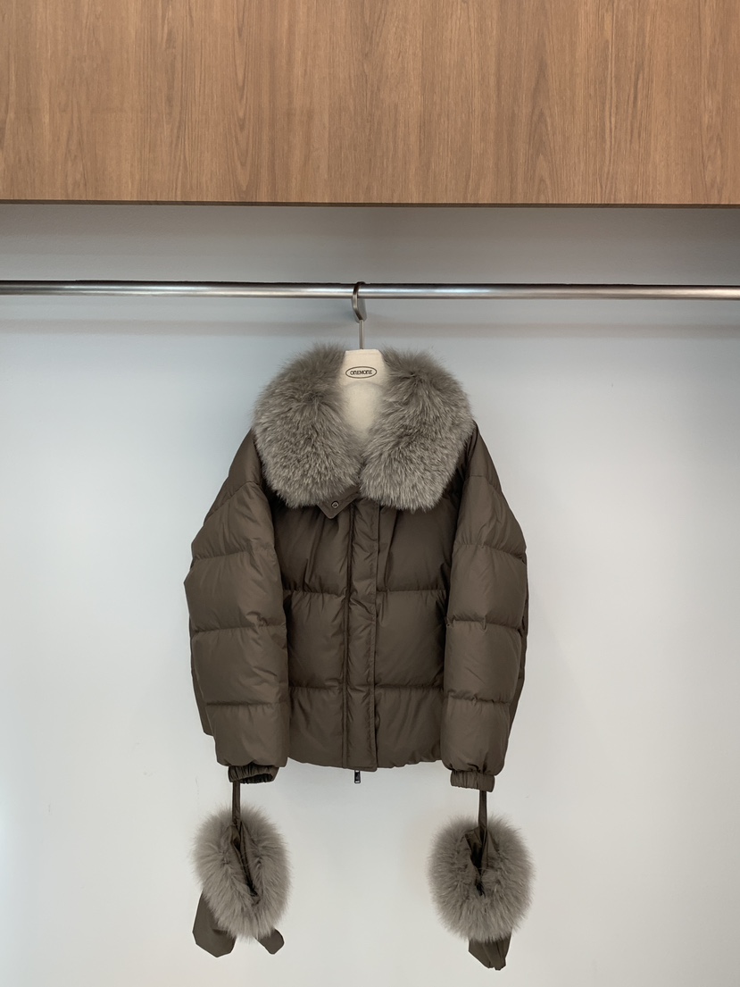 ONE MONE東大門㊣實拍女士新款時尚人氣熱賣職業短款羽絨服絨ONE MONE短款羽絨服圖色2