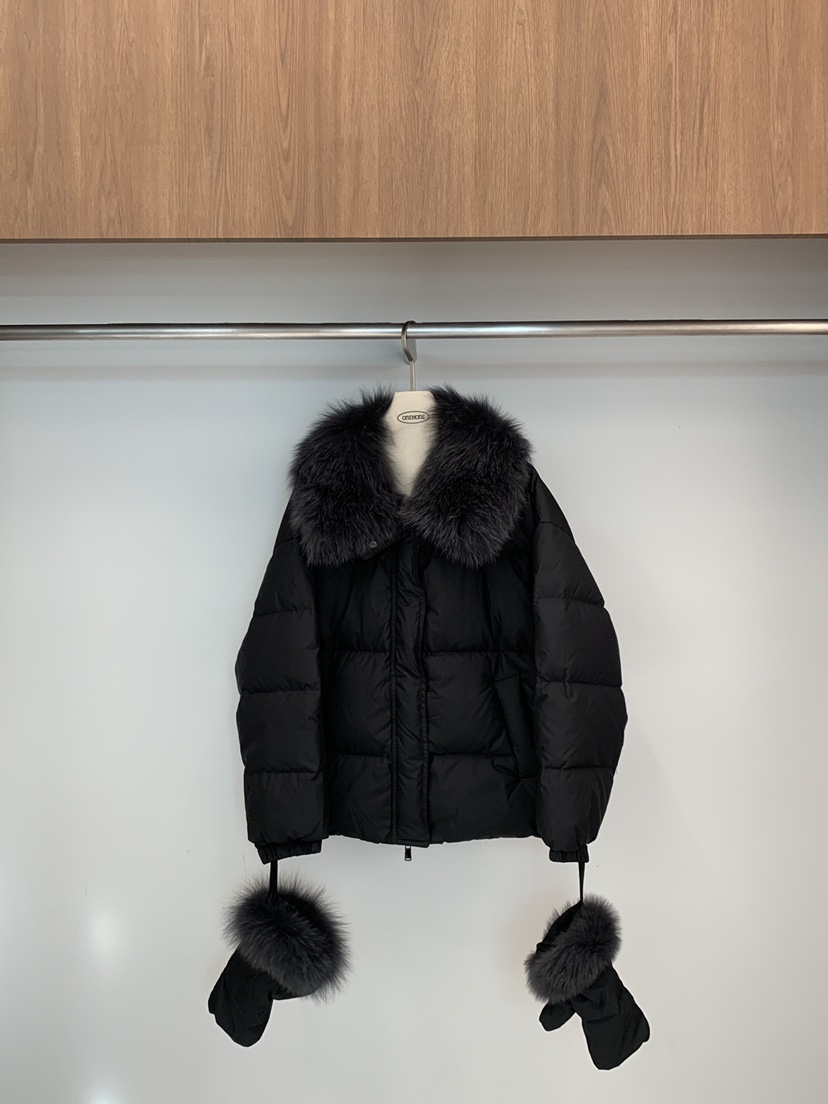 ONE MONE東大門㊣實拍女士新款時尚人氣熱賣職業短款羽絨服絨ONE MONE短款羽絨服圖色3