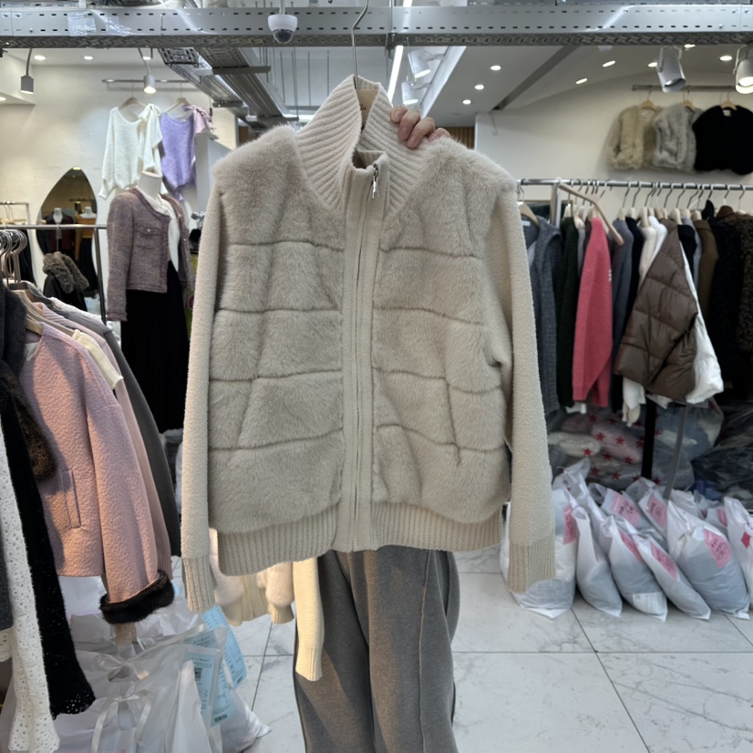 LULULALLA東大門㊣直郵女士新品25秋冬熱賣休閑職業毛衣拉鏈LULULALLA毛衣圖色2