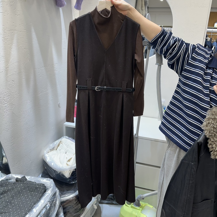 LULULALLA韓國直郵㊣女士新品休閑時尚職業25秋冬套裝含腰帶套裝LULULALLA套裝圖色1