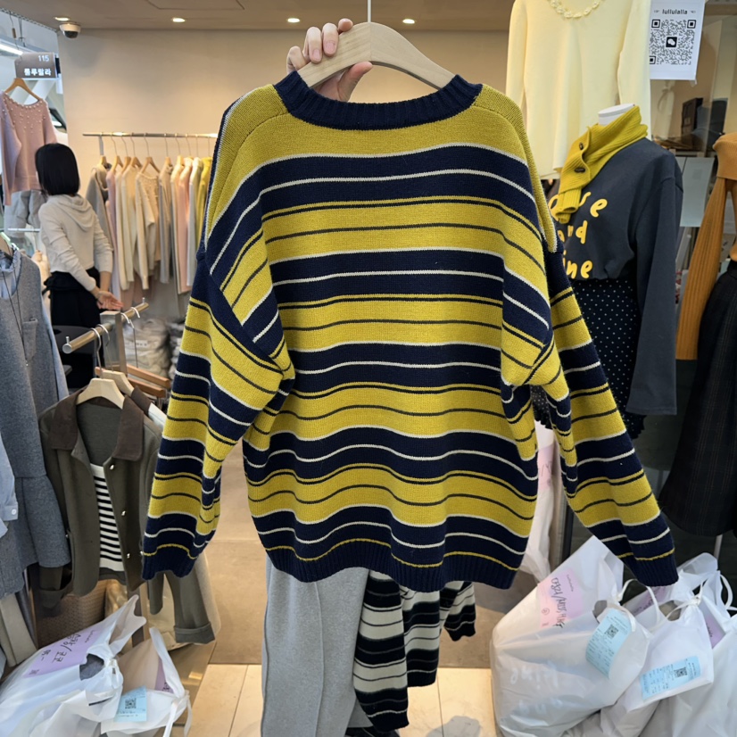 LULULALLA東大門㊣直郵女士新品職業25秋冬真品推薦熱賣毛衣LULULALLA毛衣