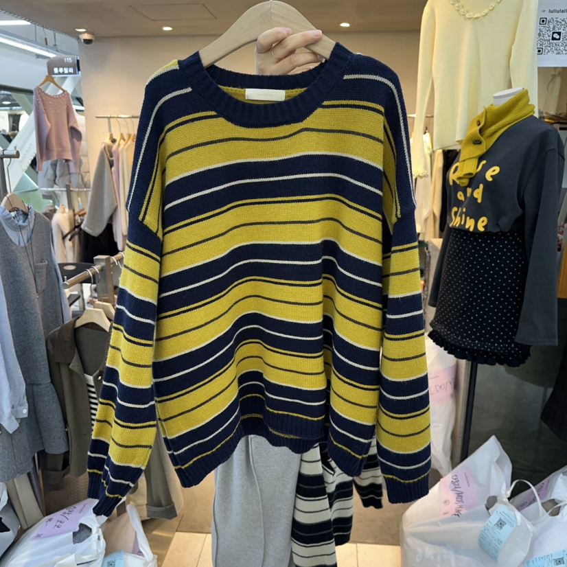 LULULALLA東大門㊣直郵女士新品職業25秋冬真品推薦熱賣毛衣LULULALLA毛衣圖色2