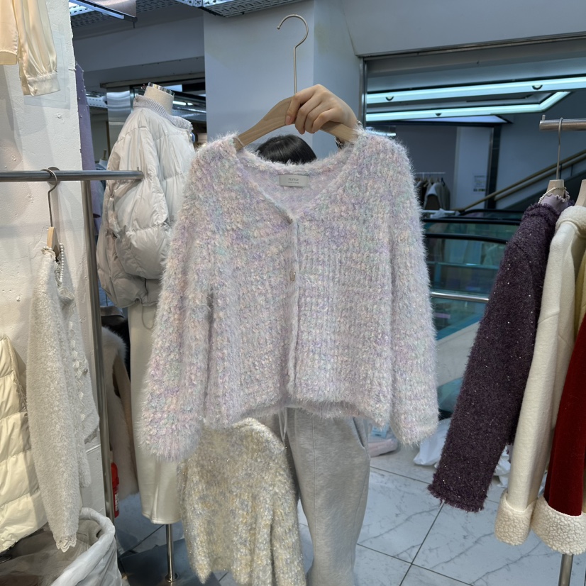 FLY FLY韓國代購㊣女士新款真品職業25秋冬推薦針織衫開衫FLY FLY針織衫圖色1