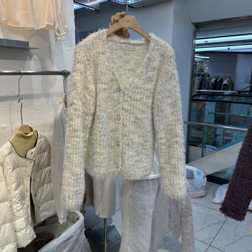 FLY FLY韓國代購㊣女士新款真品職業25秋冬推薦針織衫開衫FLY FLY針織衫圖色2