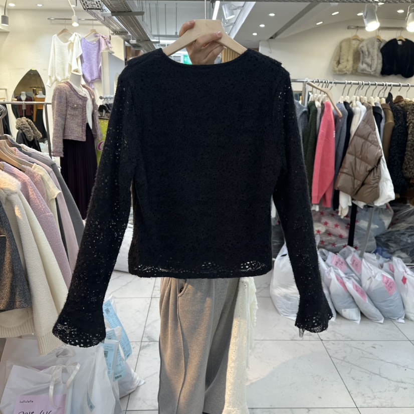 LULULALLA東大門㊣代購女裝新款真品職業時尚人氣襯衫蕾絲衫LULULALLA襯衫/蕾絲衫