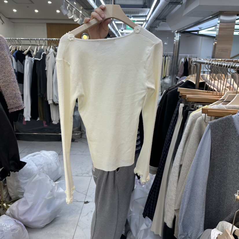 LULULALLA韓國代購㊣女士新品人氣休閑真品時尚25秋冬針織衫LULULALLA針織衫