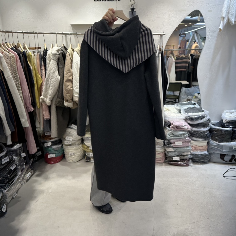 LULULALLA韓國代購㊣女裝新款人氣職業連衣裙含圍巾披肩連帽LULULALLA連衣裙