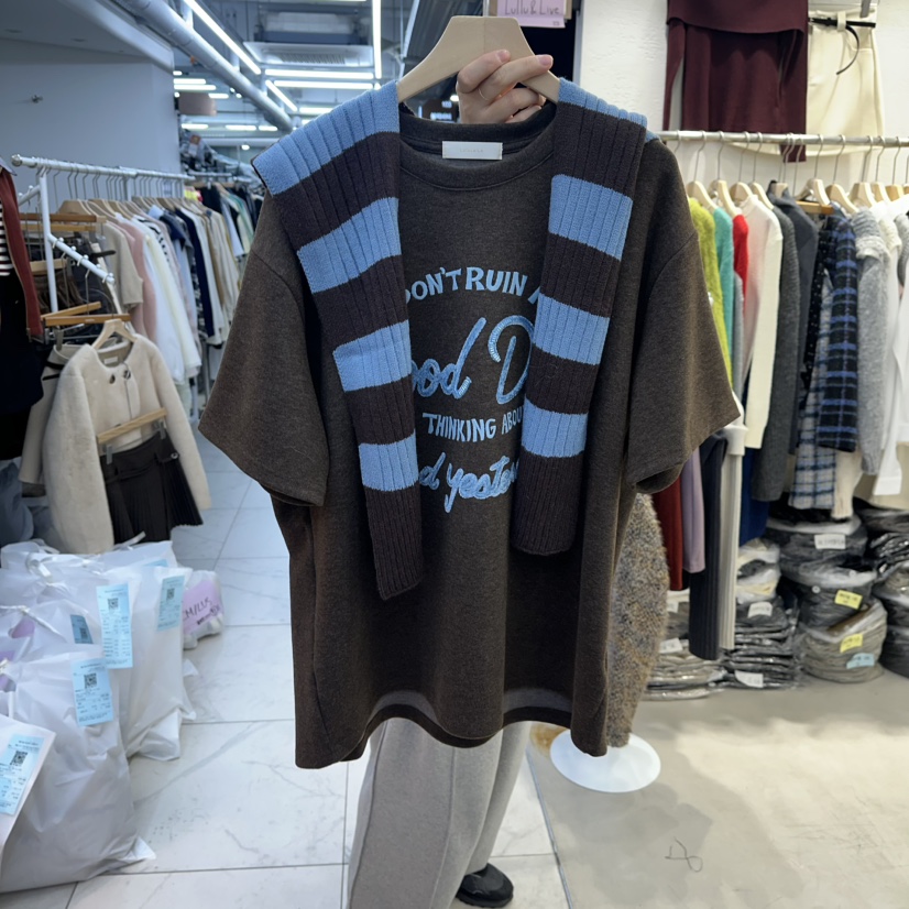 LULULALLA東大門㊣實拍女士新款人氣熱賣時尚休閑25秋冬套裝套裝LULULALLA套裝圖色1