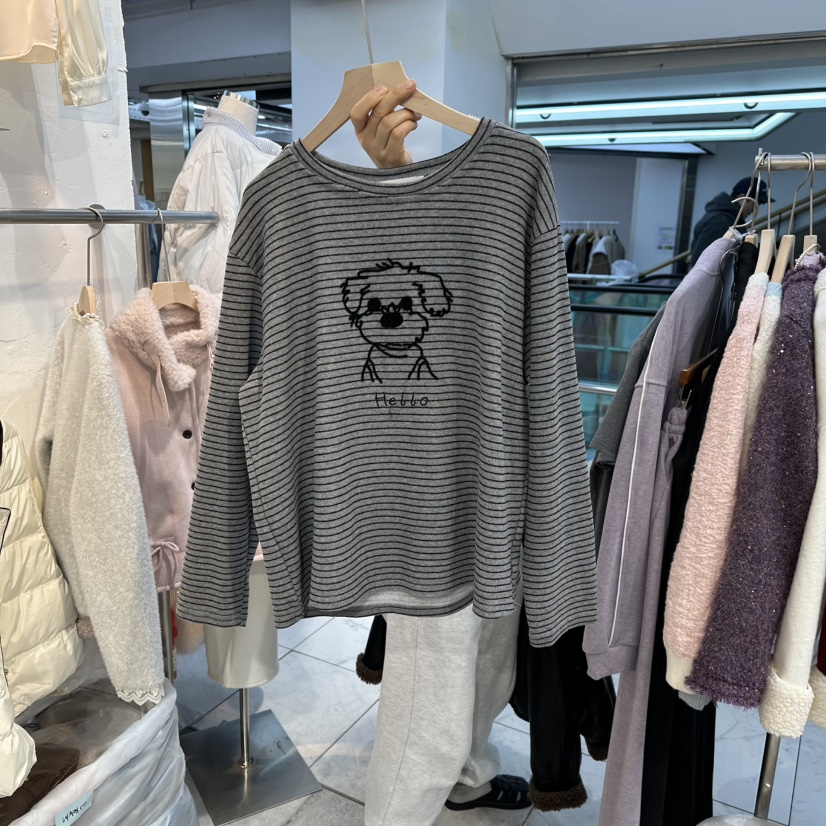 FLY FLY東大門㊣實拍女士新品職業人氣真品熱賣25秋冬長袖T恤FLY FLY長袖T恤圖色1