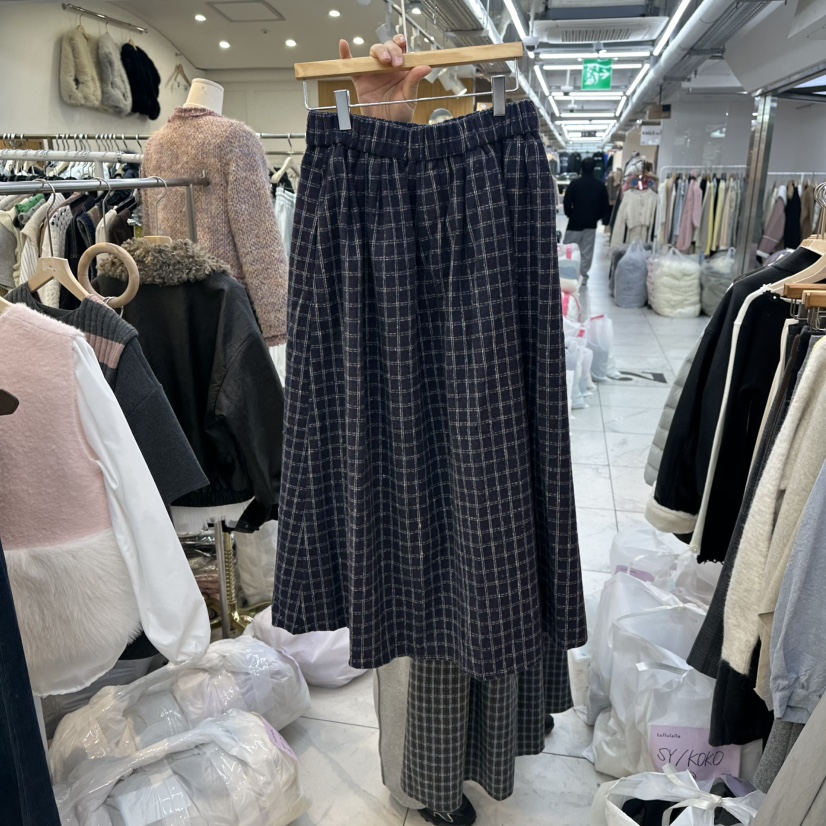 LULULALLA東大門㊣代購女士新品時尚熱賣推薦25秋冬真品長裙LULULALLA長裙