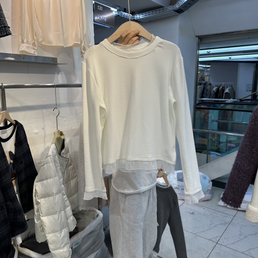 FLY FLY東大門㊣實拍女士新款時尚休閑人氣熱賣職業長袖T恤FLY FLY長袖T恤圖色1