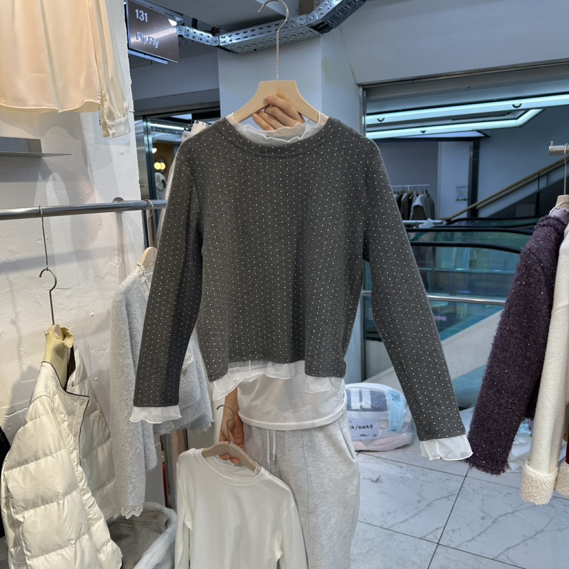 FLY FLY東大門㊣實拍女士新款時尚休閑人氣熱賣職業長袖T恤FLY FLY長袖T恤圖色2