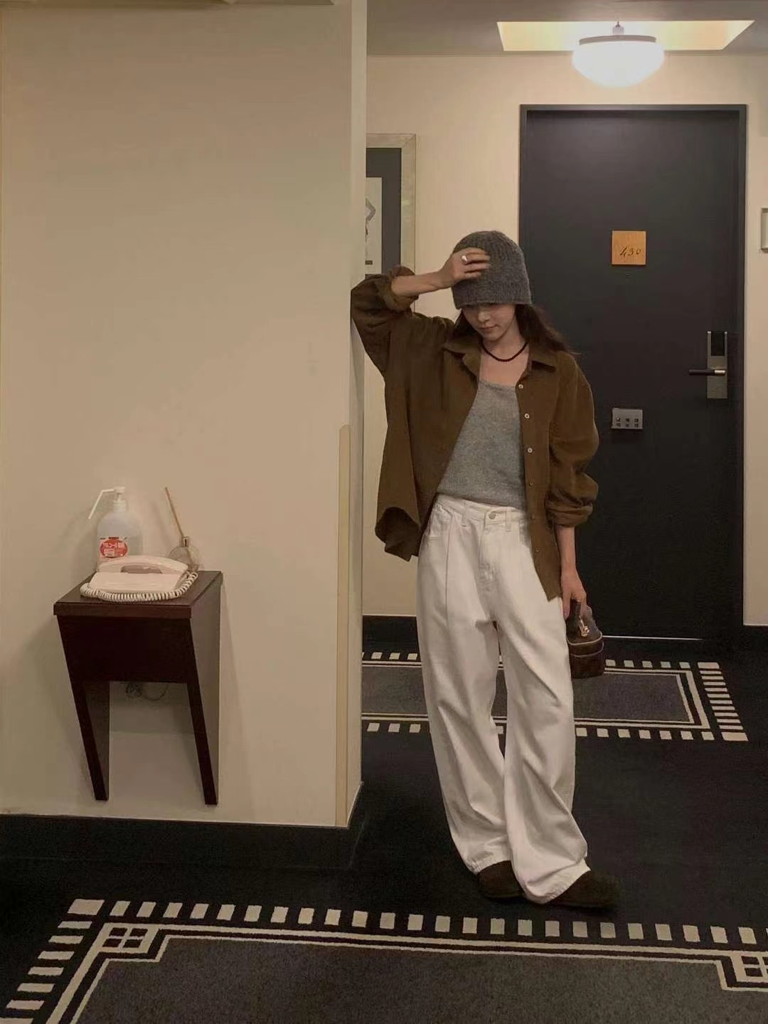 MIELLE-미엘르-OT韓國代購㊣女士新品推薦人氣休閑褲褶裥MIELLE-미엘르-OT休閑褲