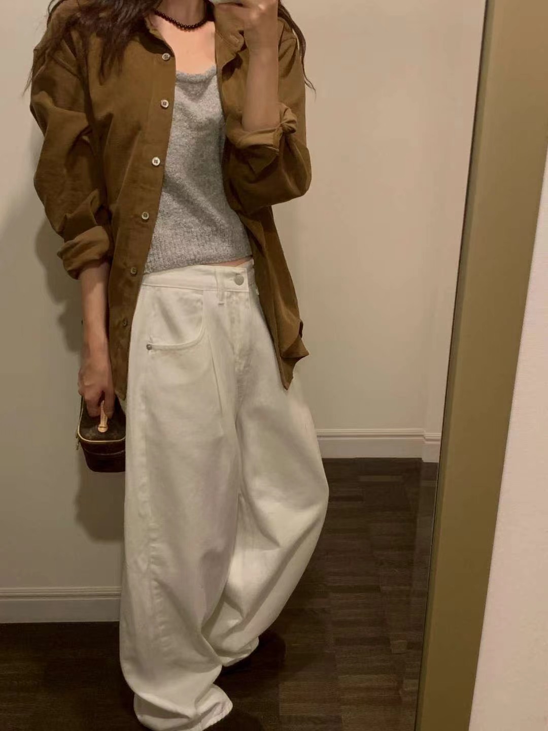 MIELLE-미엘르-OT韓國代購㊣女士新品推薦人氣休閑褲褶裥MIELLE-미엘르-OT休閑褲圖色1