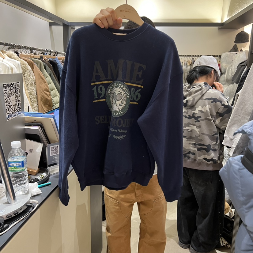 SELF SERVICE東大門㊣代購女士新品25秋冬職業休閑衛衣加絨SELF SERVICE衛衣圖色3