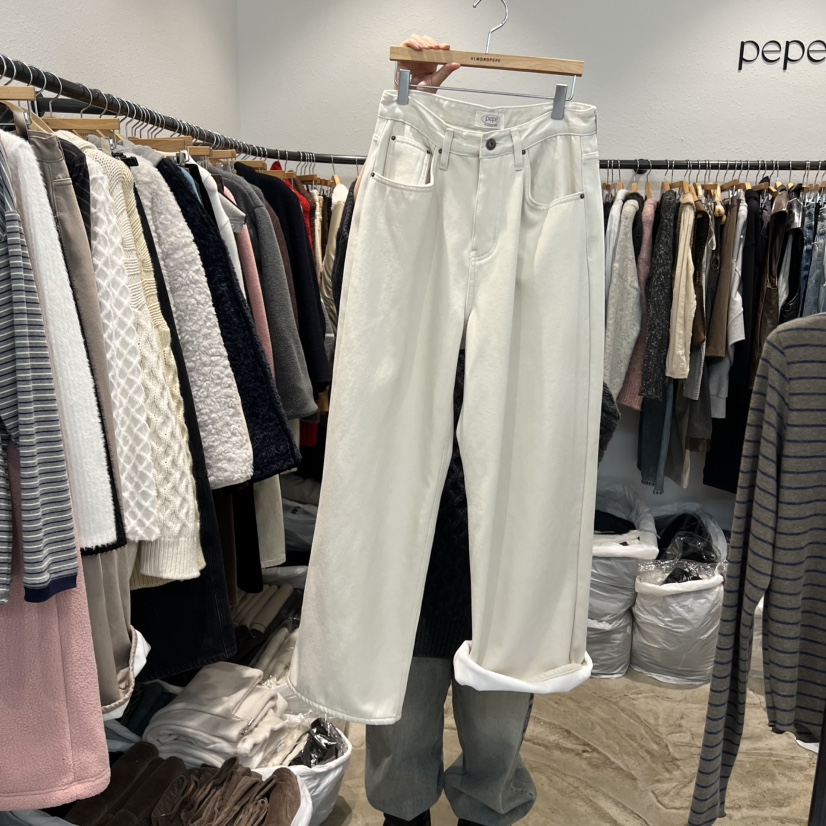 ALMOND PEPE東大門㊣實拍女士新品熱賣25秋冬推薦時尚休閑褲ALMOND PEPE休閑褲圖色2