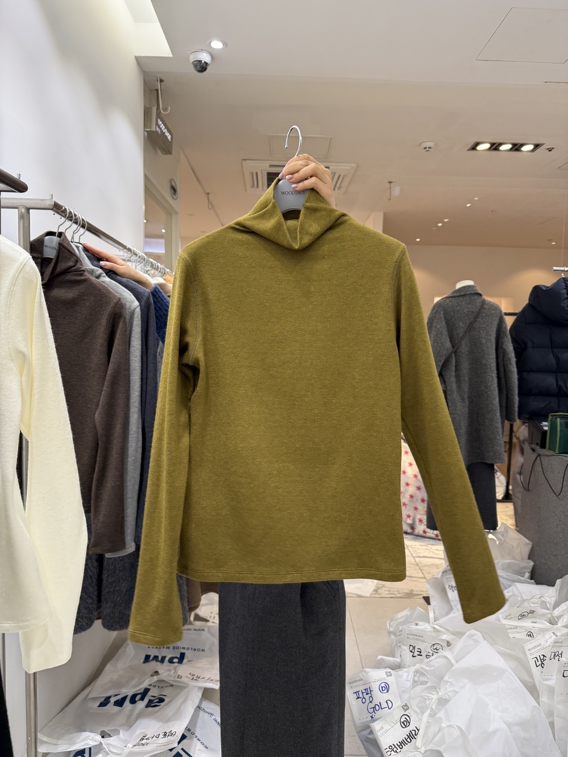 WOOD SAGE東大門㊣實拍女士新品熱賣職業推薦時尚25秋冬長袖T恤WOOD SAGE長袖T恤圖色2