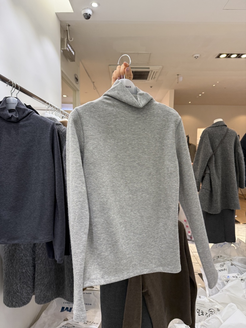 WOOD SAGE東大門㊣實拍女士新品熱賣職業推薦時尚25秋冬長袖T恤WOOD SAGE長袖T恤圖色4