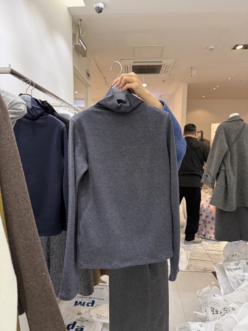 WOOD SAGE東大門㊣實拍女士新品熱賣職業推薦時尚25秋冬長袖T恤WOOD SAGE長袖T恤圖色5