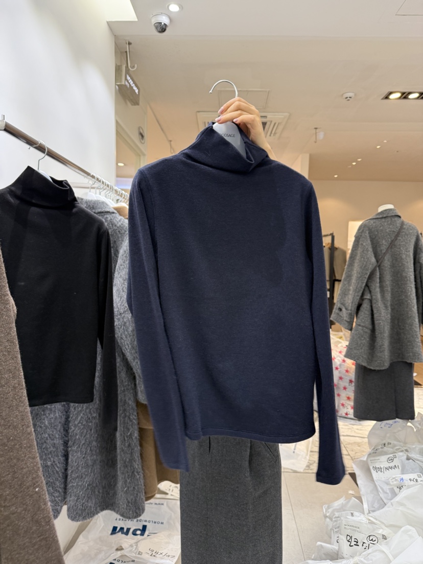 WOOD SAGE東大門㊣實拍女士新品熱賣職業推薦時尚25秋冬長袖T恤WOOD SAGE長袖T恤圖色6