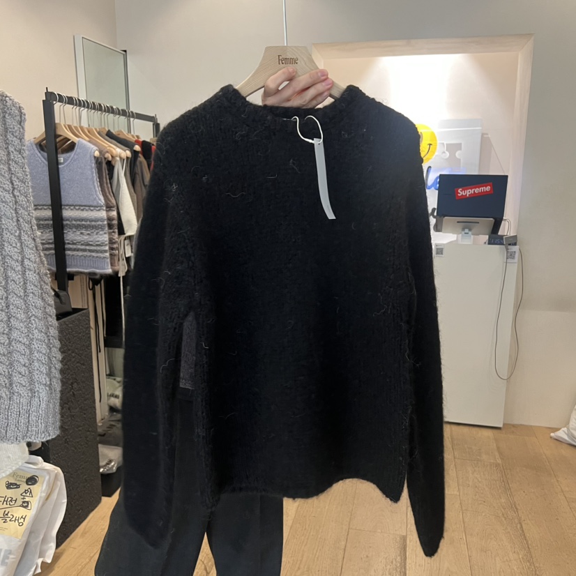 LA MAGIE FEMME韓國代購㊣女士新品休閑25秋冬真品時尚毛衣Lamagie Femme毛衣圖色2