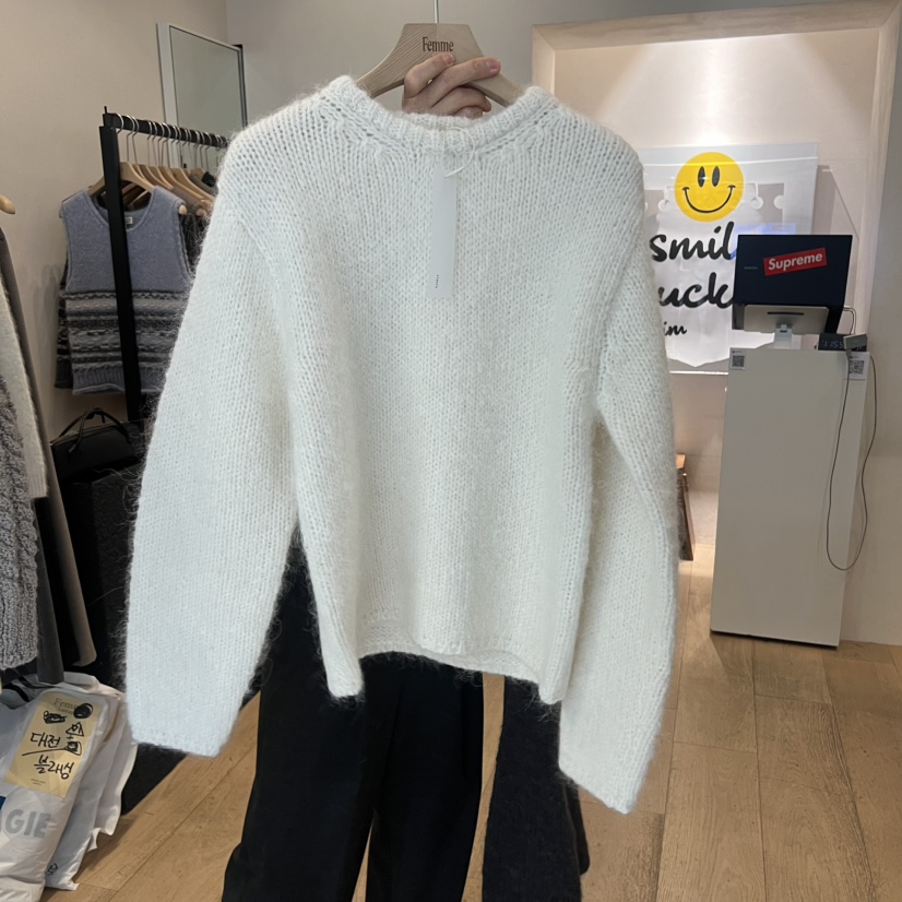 LA MAGIE FEMME韓國代購㊣女士新品休閑25秋冬真品時尚毛衣Lamagie Femme毛衣圖色4