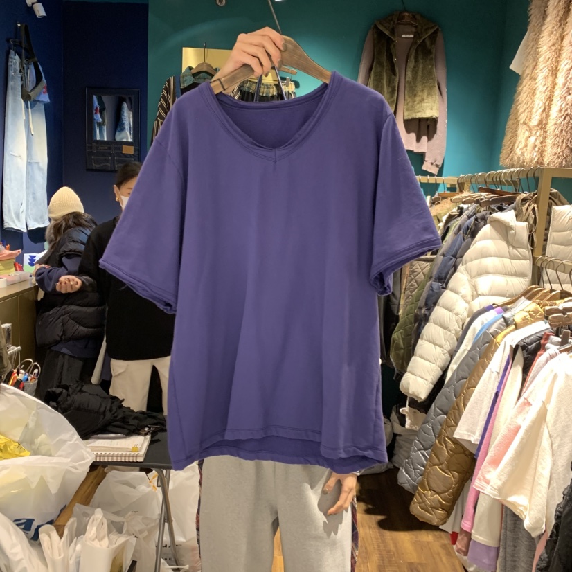 MERCI LINDA東大門㊣實拍女裝新款熱賣真品時尚25秋冬T恤抓絨MERCI LINDAT恤圖色1