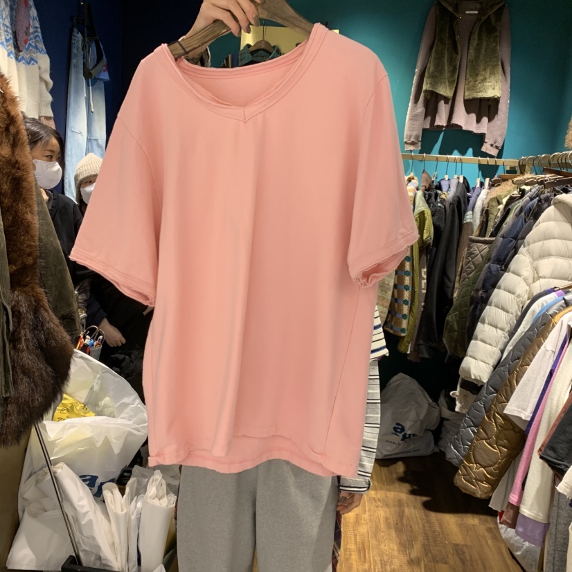 MERCI LINDA東大門㊣實拍女裝新款熱賣真品時尚25秋冬T恤抓絨MERCI LINDAT恤圖色5