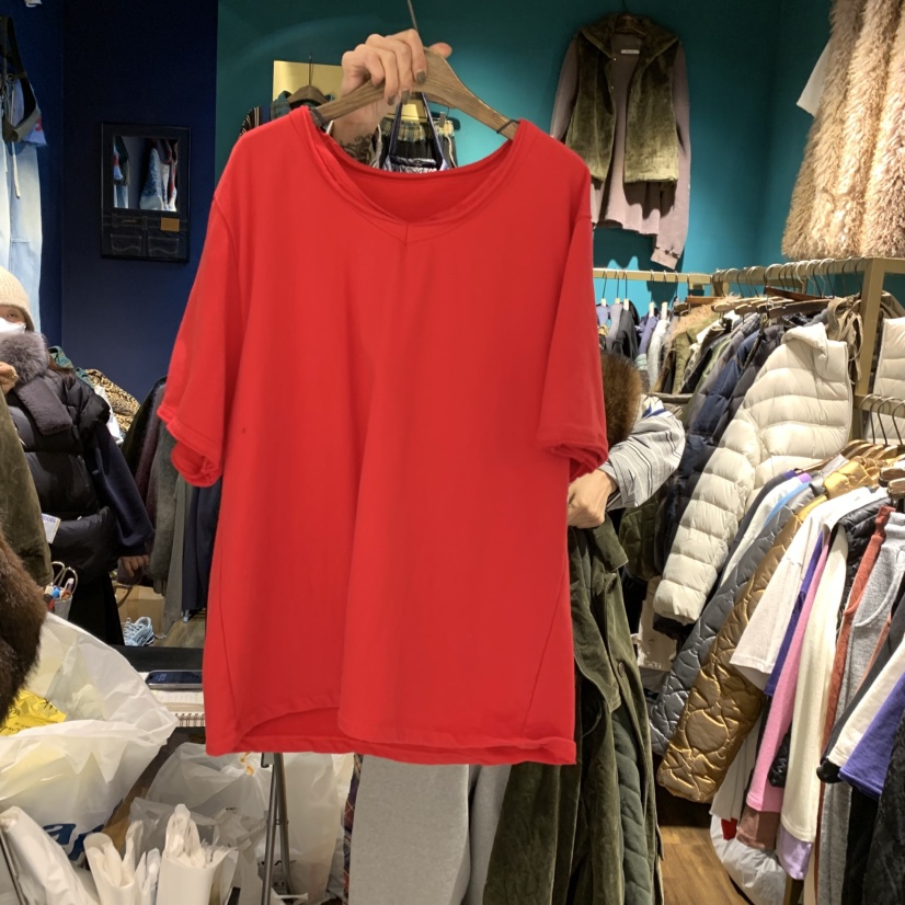 MERCI LINDA東大門㊣實拍女裝新款熱賣真品時尚25秋冬T恤抓絨MERCI LINDAT恤圖色7