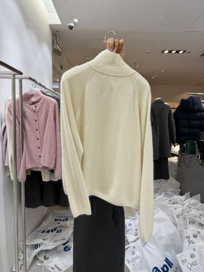 WOOD SAGE韓國代購㊣女裝新品人氣25秋冬真品針織衫浣熊開衫WOOD SAGE針織衫