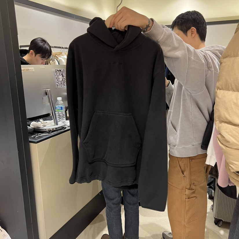 SELF SERVICE東大門㊣代購女士新款25秋冬真品推薦衛衣抓絨SELF SERVICE衛衣圖色4