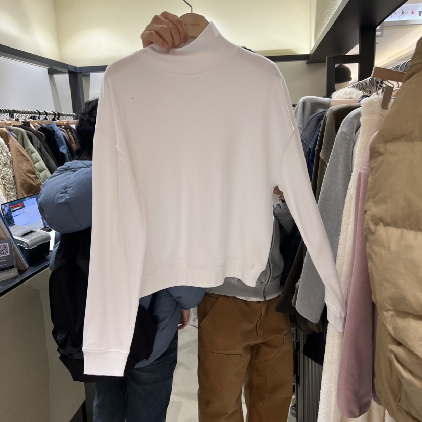 SELF SERVICE東大門㊣直郵女裝新款職業時尚25秋冬長袖T恤SELF SERVICE長袖T恤圖色1