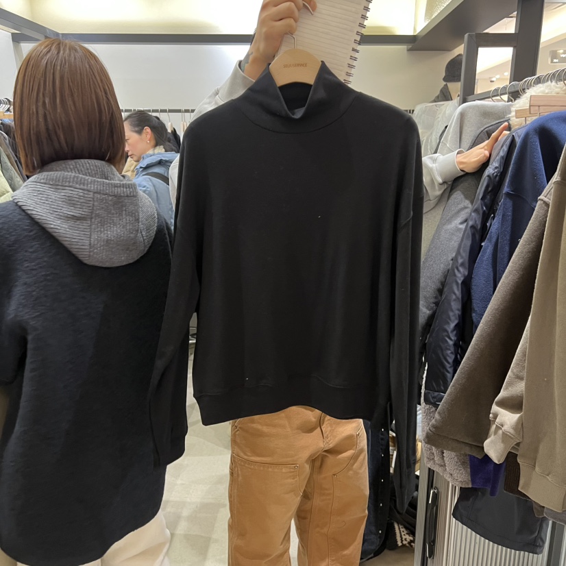 SELF SERVICE東大門㊣直郵女裝新款職業時尚25秋冬長袖T恤SELF SERVICE長袖T恤圖色2