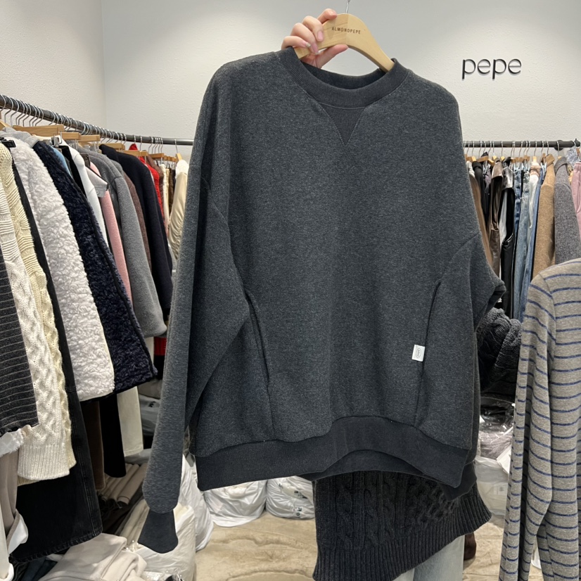 ALMOND PEPE東大門㊣直郵女士新款休閑推薦職業25秋冬衛衣羊毛ALMOND PEPE衛衣圖色1