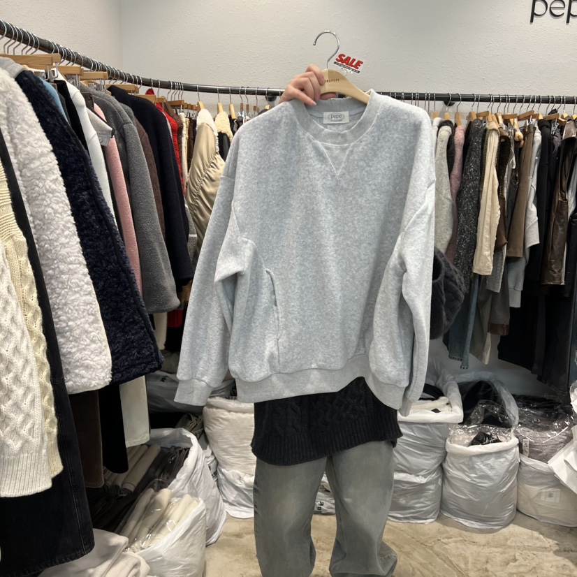 ALMOND PEPE東大門㊣直郵女士新款休閑推薦職業25秋冬衛衣羊毛ALMOND PEPE衛衣圖色2