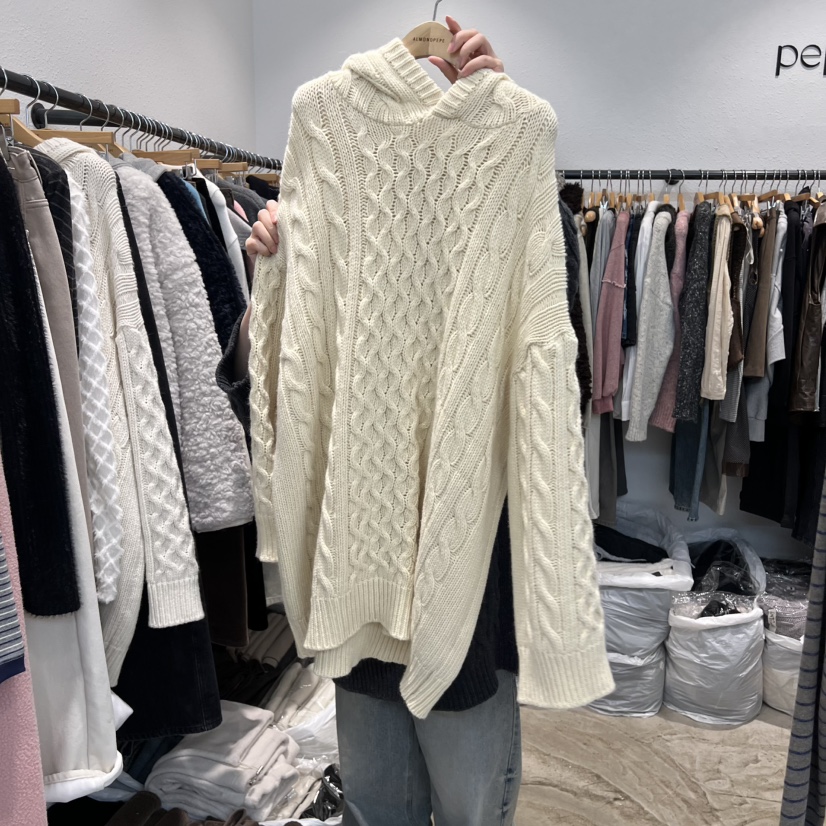 ALMOND PEPE韓國代購㊣女士新品熱賣職業真品人氣毛衣羊毛ALMOND PEPE毛衣圖色3